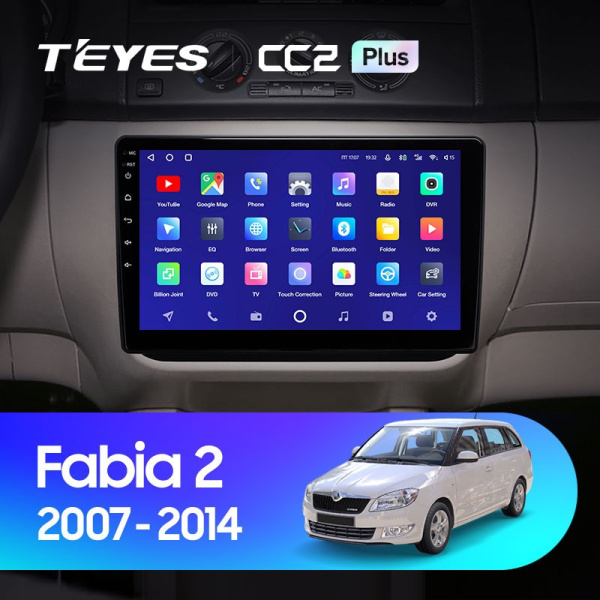 Штатная магнитола Teyes CC2 Plus 3/32 Skoda Fabia 2 (2007-2014)