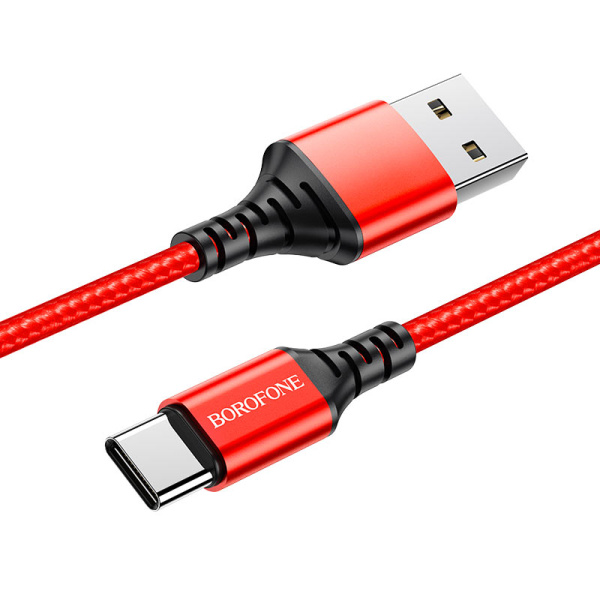 Кабель USB - Type C 1м 3A BOROFONE BX54 в оплетке