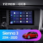 Штатная магнитола Teyes CC3 360 6/128 Toyota Sienna 3 XL30 (2014-2020)