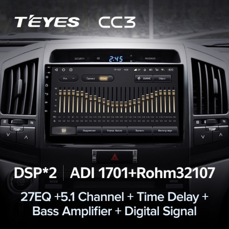 Штатная магнитола Teyes CC3 360 6/128 Toyota Land Cruiser 200 (2007-2015)