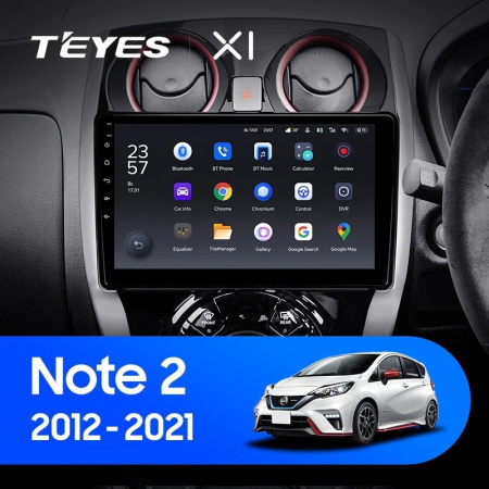 Штатная магнитола Teyes X1 WI-FI 2/32 Nissan Note 2 E12 (2012-2021)