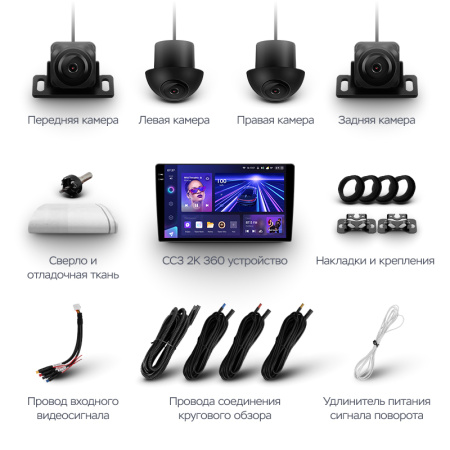 Штатная магнитола Teyes CC3-2K-360 128G для Stepwgn 2015-2021