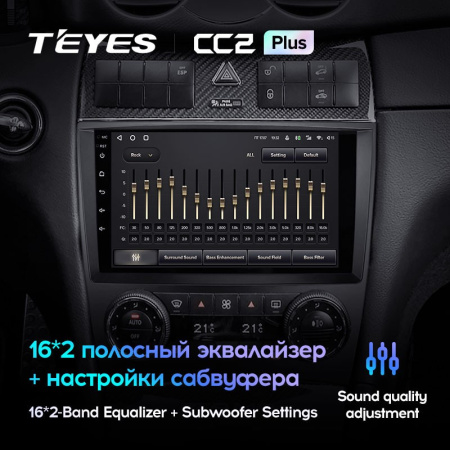 Штатная магнитола Teyes CC2 Plus 3/32 Mercedes Benz C-Class W203 CL203 C209 A209 (2004-2011)