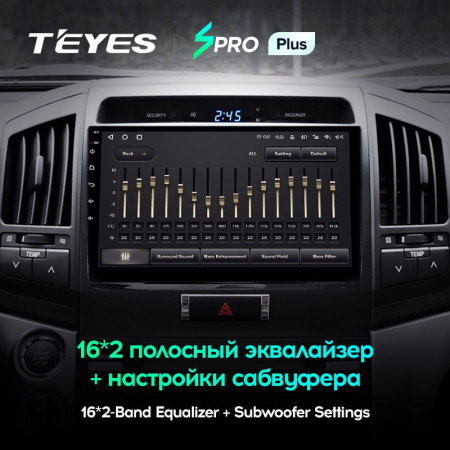 Штатная магнитола Teyes SPRO Plus 4/64 Toyota Land Cruiser 200 (2007-2015)