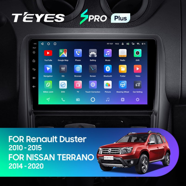 Штатная магнитола Teyes SPRO Plus 4/64 Renault Duster 1 (2010-2015)