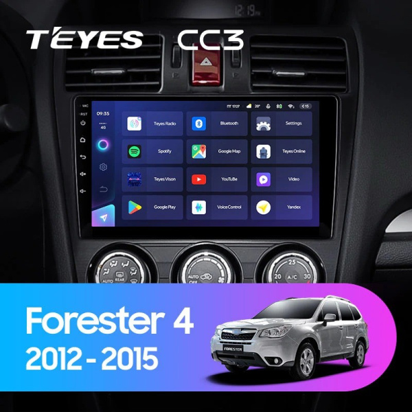 Штатная магнитола Teyes CC3 6/128 Subaru Forester 4 SJ (2012-2015)