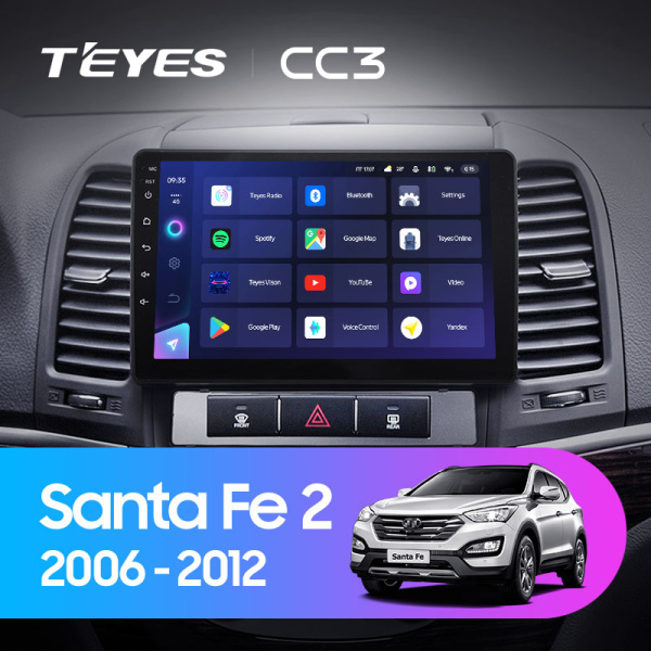 Штатная магнитола Teyes CC3L 4+32G для Hyundai Santa Fe 2 2006-2012 Штатная магнитола Teyes CC3L 4+32G для Hyundai Santa Fe 2 2006-2012