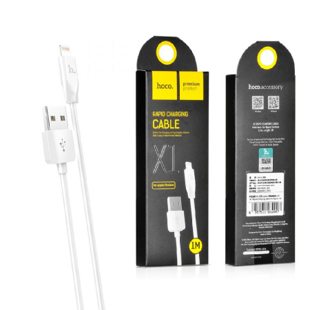 Кабель USB - Lightning 1м 2.1A HOCO X1