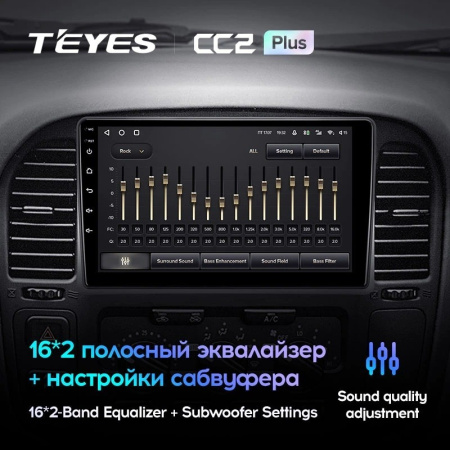 Штатная магнитола Teyes CC2 Plus 3/32 Toyota Land Cruiser 10 J100 100 (1998-2007)