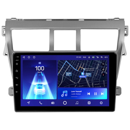 Штатная рамка (без дисплея) Teyes для  Toyota Vios 2 2007-2013 (Для экрана 9")