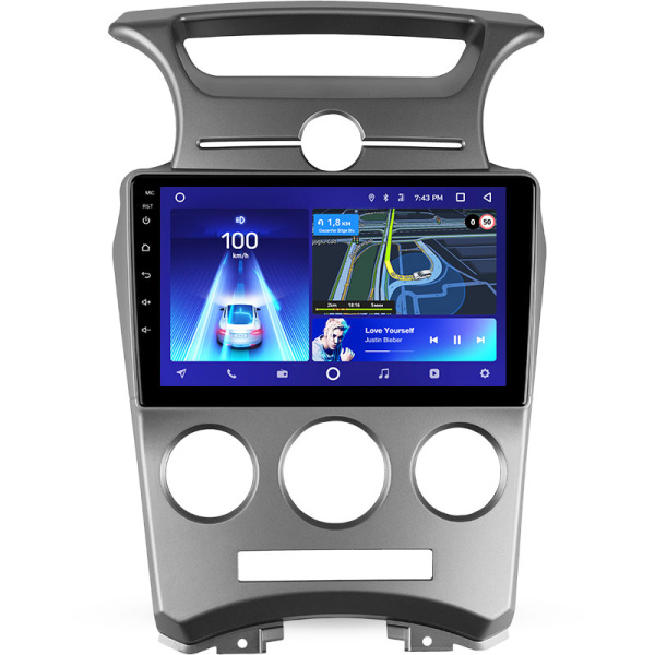 Штатная рамка (без дисплея) Teyes для  Kia Carens UN  (F1)  2006-2012 (Для экрана 9")