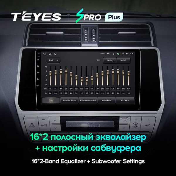 Штатная магнитола Teyes SPRO Plus 3/32 Toyota Land Cruiser Prado 150 (2017-2021)