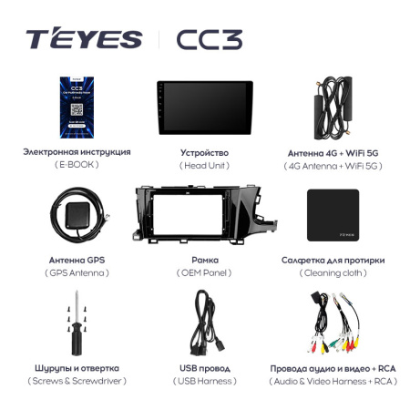Штатная магнитола Teyes CC3L 4+32G для Shuttle 2015-2020