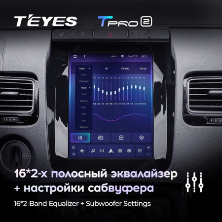 Штатная магнитола Tesla style Teyes TPRO 2 Volkswagen Touareg FL NF (2010-2018)