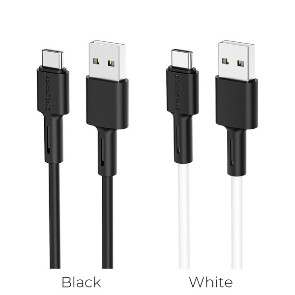 Кабель USB - Type C 1м 3A BOROFONE BX31 силикон