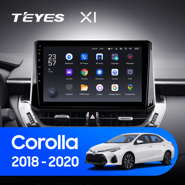 Штатная магнитола Teyes X1 4G 2+32G  для Toyota Corolla 2018-2021 ТИП-B