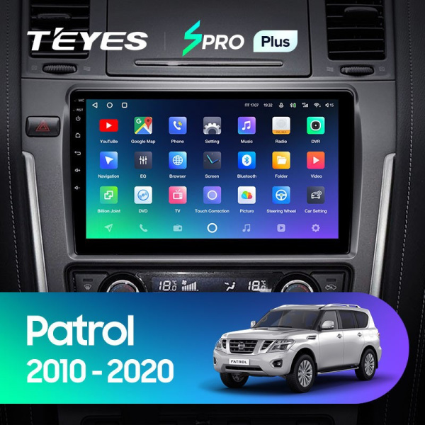 Штатная магнитола Teyes SPRO Plus 3/32 Nissan Patrol Y62 (2010-2020) 9&quot; дюймов