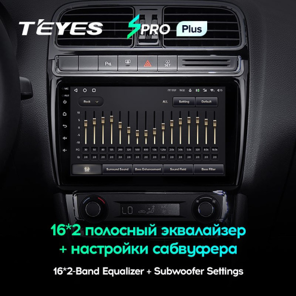 Штатная магнитола Teyes SPRO Plus 6/128 Volkswagen Polo 5 (2008-2020)