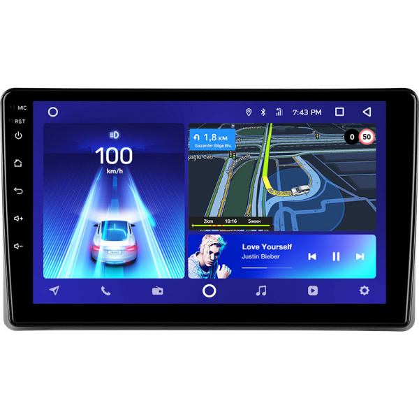 Штатная рамка (без дисплея) Teyes для  Mitsubishi L200 5  (F1)  2018-2020 (Для экрана 9")