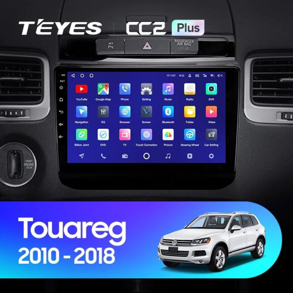 Штатная магнитола Teyes CC2 Plus 4/64 Volkswagen Touareg FL NF (2010-2018) тип B