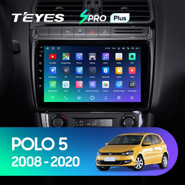 Штатная магнитола Teyes SPRO Plus 6/128 Volkswagen Polo 5 (2008-2020)