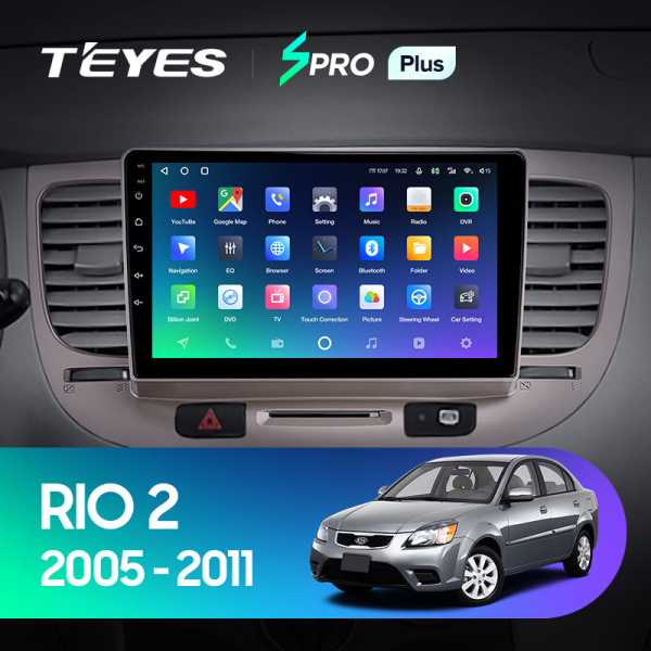 Штатная магнитола Teyes SPRO 4+32G для Kia RIO 2 2005-2011