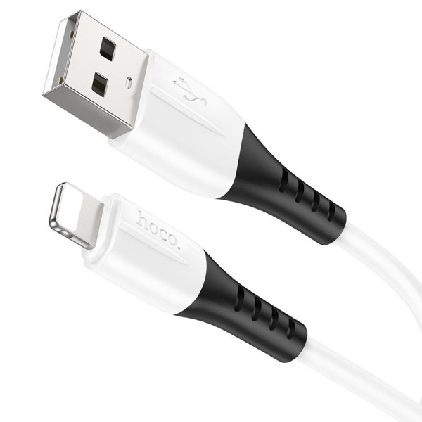 Кабель USB - Lightning 1м 2.4A HOCO X82 силикон.
