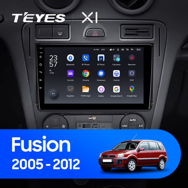 Штатная магнитола Teyes X1 4G 2+32G для Fusion Transit 2005-2012