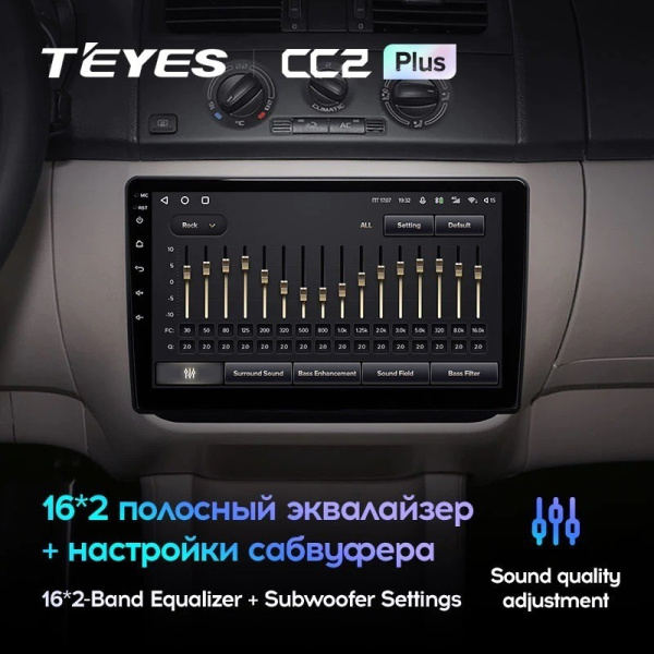 Штатная магнитола Teyes CC2 Plus 4/64 Volkswagen Golf (2003-2013)
