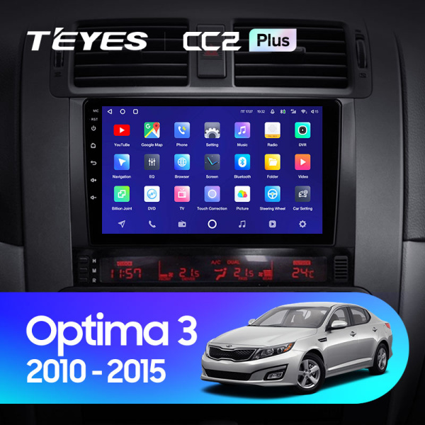 Штатная магнитола Teyes CC2 3+32G для Optima 3 2010-2015