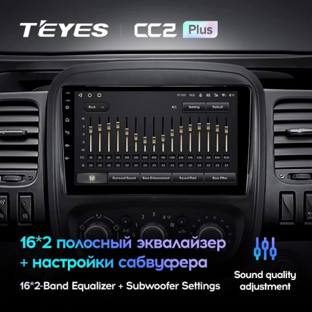 Штатная магнитола Teyes CC2 Plus 3/32 Opel Vivaro B (2014-2018)