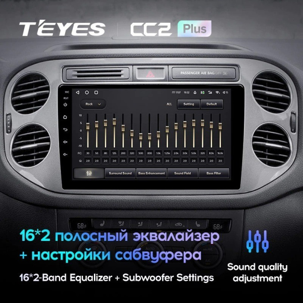 Штатная магнитола Teyes CC2 Plus 4/64 Volkswagen Tiguan 1 NF (2006-2017)