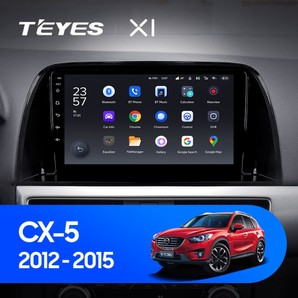 Штатная магнитола Teyes X1 4G 2+32G  для CX-5 2012-2015 ТИП-C