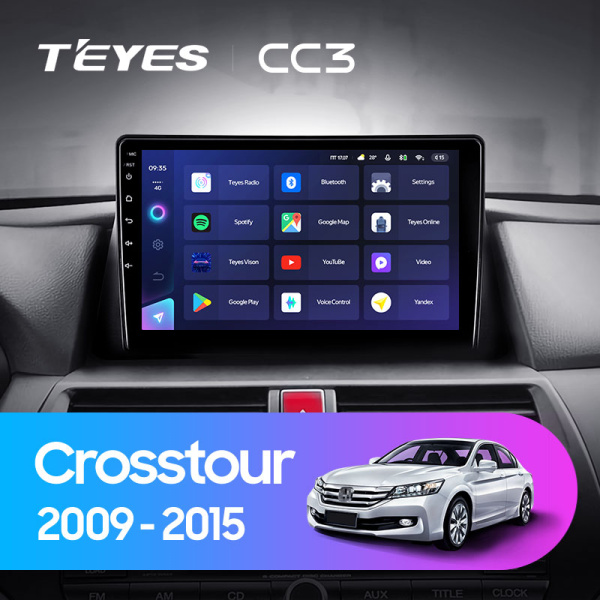 Штатная магнитола Teyes CC3L 3+32G для Crosstour 2009-2015 (Правый руль) Штатная магнитола Teyes CC3L 3+32G для Crosstour 2009-2015 (Правый руль)