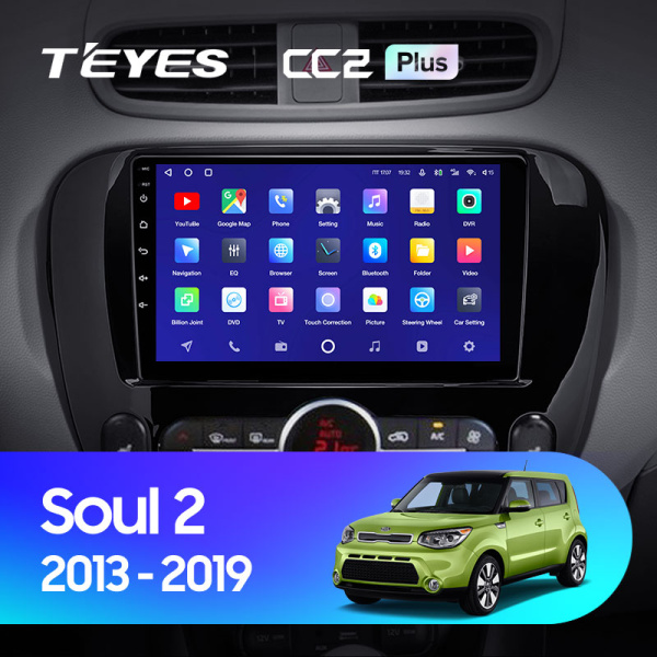 Штатная магнитола Teyes CC2 4+32G для Soul 2013-2019