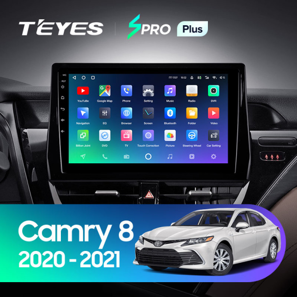 Штатная магнитола Teyes SPRO 3+32G для Toyota Camry 2021-2023 (Правый руль)