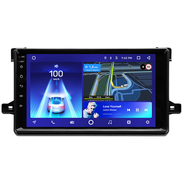 Штатная рамка (без дисплея) Teyes для  Toyota Prius XW50 2015-2020 (Для экрана 9")