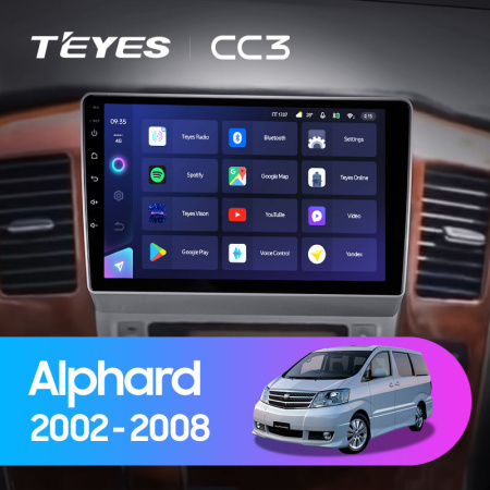 Штатная магнитола Teyes CC3L 4+32G для Alphard 2002-2005