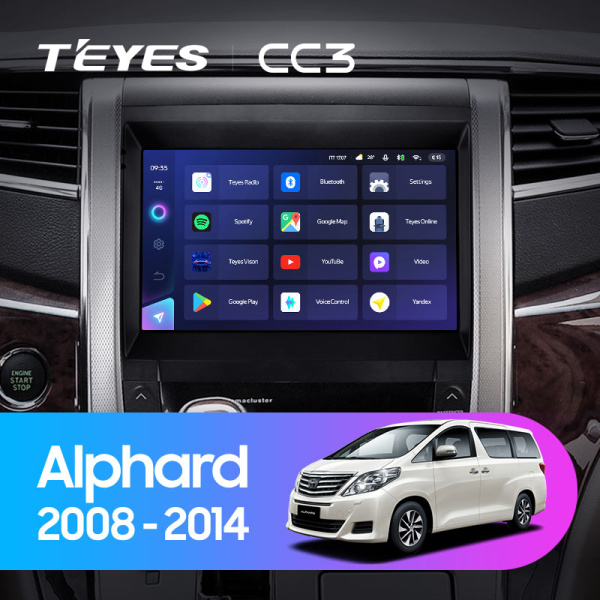 Штатная магнитола Teyes CC3L 3+32G для Alphard 2008-2015 Штатная магнитола Teyes CC3L 3+32G для Alphard 2008-2015