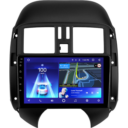 Штатная рамка (без дисплея) Teyes для  Nissan Sunny Versa C17 2012-2014 (Для экрана 9")