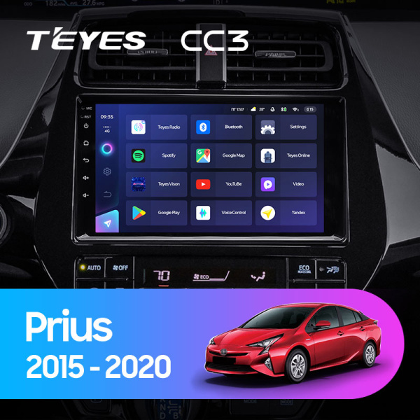 Штатная магнитола Teyes CC3L 4+32G для Toyota Prius 2015-2020 (Правый руль) Штатная магнитола Teyes CC3L 4+32G для Toyota Prius 2015-2020 (Правый руль)