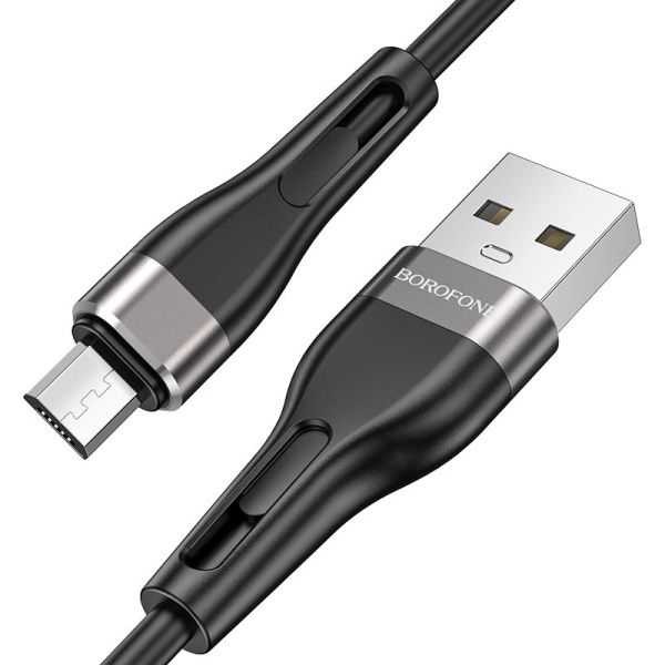 Кабель USB - micro USB 1м 2,4A BOROFONE BX46 силикон.