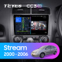 Штатная магнитола Teyes CC3-2K-360 128G для Stream 2000-2006