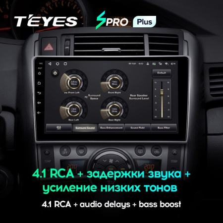 Штатная магнитола Teyes SPRO Plus 4/64 Toyota Verso R20 (2009-2018)