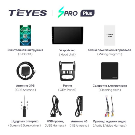Штатная магнитола Teyes SPRO 4+32G для Largus 2012-2021