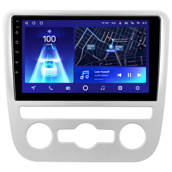 Штатная рамка (без дисплея) Teyes для  Volkswagen Scirocco 3 III Mk3  (F4)  2008-2014 (Для экрана 9")