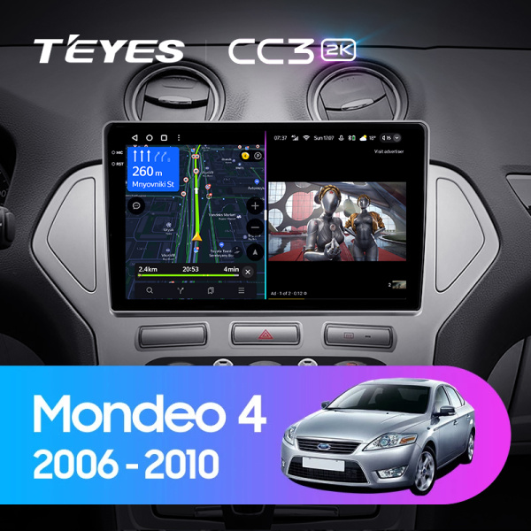 Штатная магнитола Teyes CC3-2K 4+32G для Mondeo 2006-2010