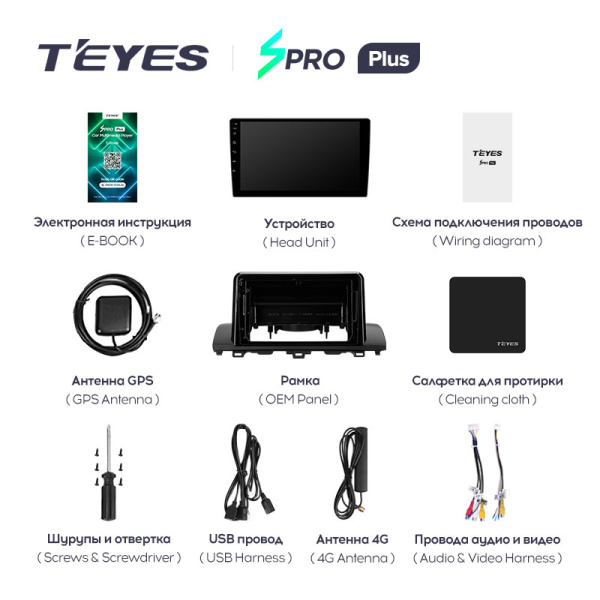 Штатная магнитола Teyes SPRO 4+32G  для Accord 2017-2021 ТИП-A