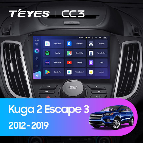 Штатная магнитола Teyes CC3L 3+32G для Kuga 2012-2019 Штатная магнитола Teyes CC3L 3+32G для Kuga 2012-2019