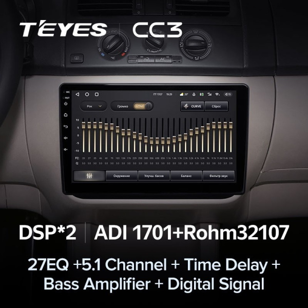 Штатная магнитола Teyes CC3 360 6/128 Skoda Fabia 2 (2007-2014)